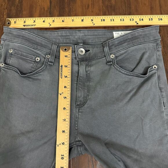 RAG & BONE Cate Jeans Alma Mid Rise Ankle Skinny Frayed Chewed Hem - Picture 13 of 15